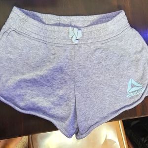grey reebok shorts
